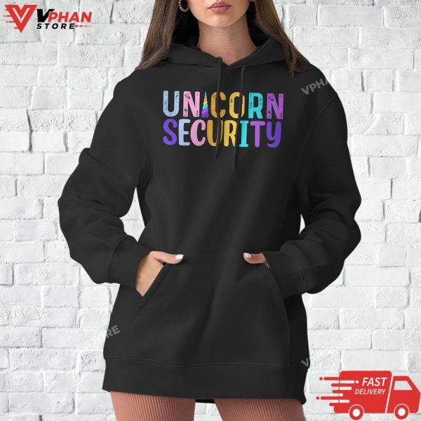 Security Unicorn Christmas Matching Outfit For Adults T-Shirt