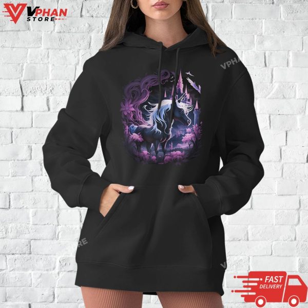 Unicorn Castle Graphic For Women And Girls T-Shirt