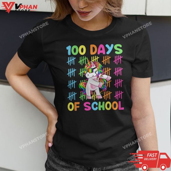 100 Days Of School Unicorn Smarter T-Shirt