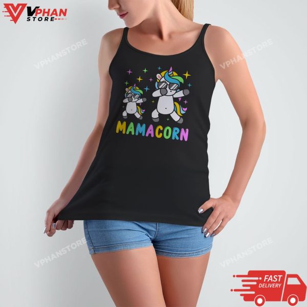 Mamacorn Funny Unicorn Mommy Girl and Mother T-Shirt