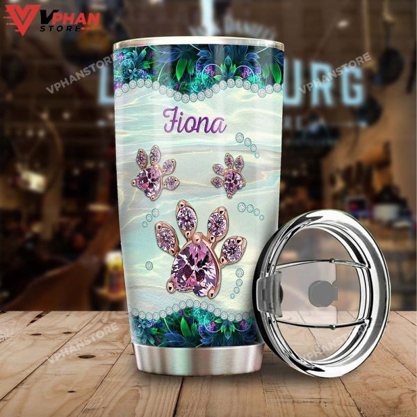 World Best Cat Mom Cat Pawjewelry Style Personalized Tumbler