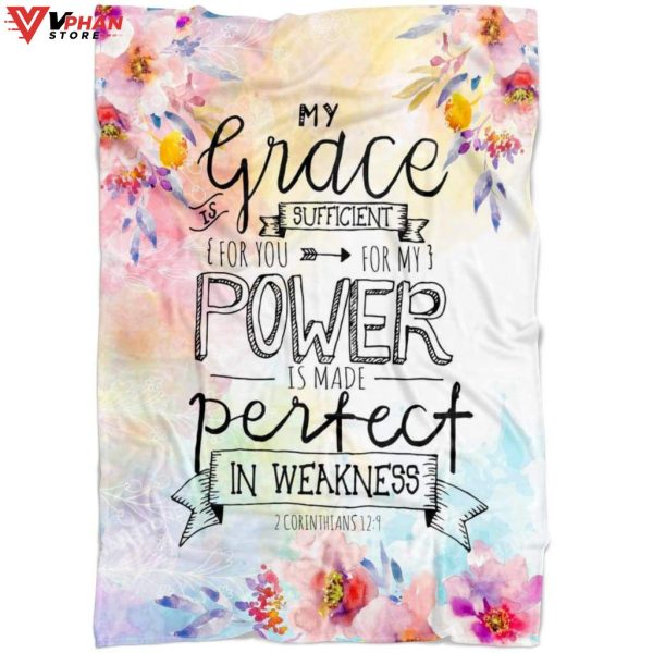 2 Corinthians 129 My Grace Is Sufficient For You Fleece Christian Blanket