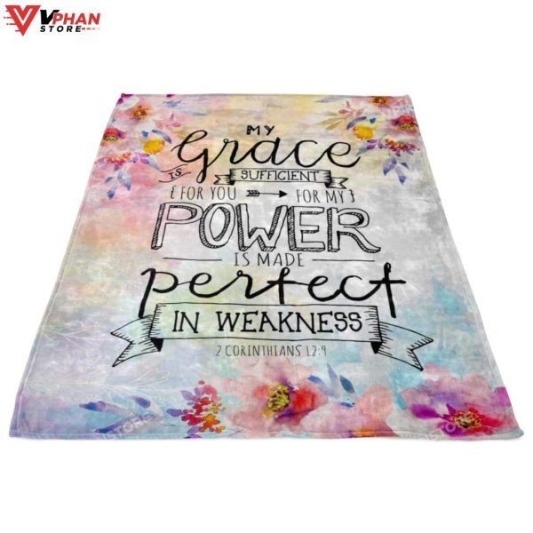 2 Corinthians 129 My Grace Is Sufficient For You Fleece Christian Blanket