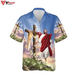 All I Need Is Jesus Cross Christian Gift Ideas Hawaiian Shirt 1