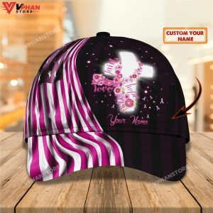 All Over Print Breast Cancer Awareness Baseball Cap Hat 1