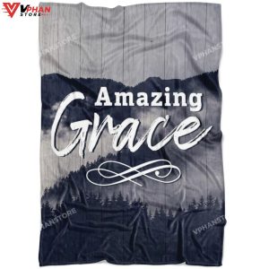 Amazing Grace Fleece Christian Blanket 1