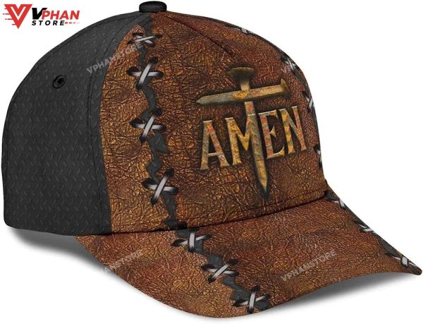 Amen The Cross Holy Baseball Christian Hat