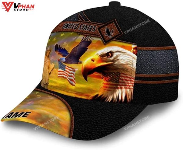 American Eagle Custom Name Baseball Christian Hat