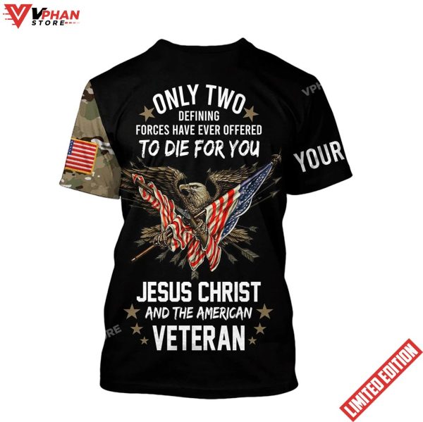 American Veteran Jesus Customized Shirt