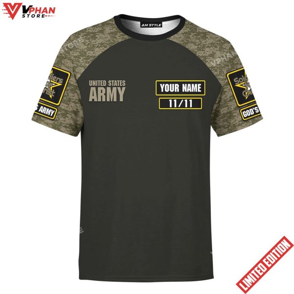 Army Of God God Bless Our Veterans Christian 3d Shirt