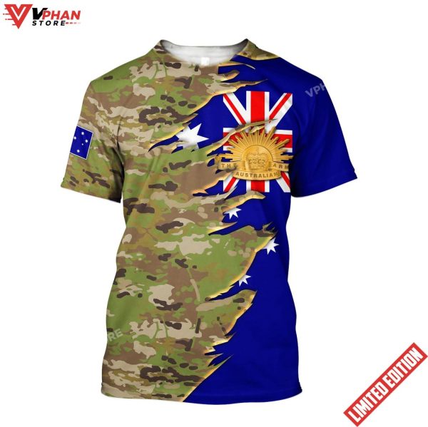 Australian Veteran Jesus Shirt Christian 3d Shirt