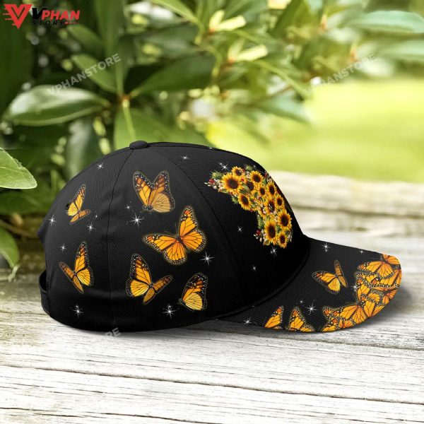 Baseball Cap For Butterflies Lovers Monarch Butterfly Design
