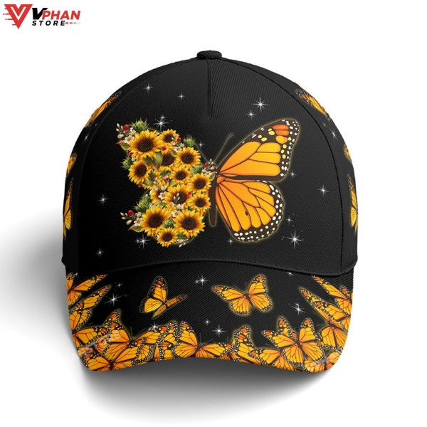 Baseball Cap For Butterflies Lovers Monarch Butterfly Design