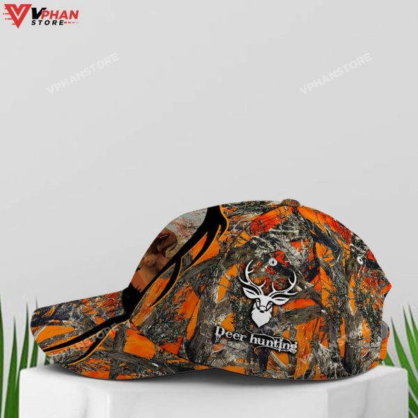 Baseball Cap For Deer Hunting Lovers Orange Camouflaged