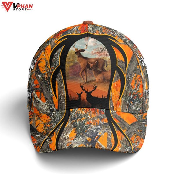Baseball Cap For Deer Hunting Lovers Orange Camouflaged