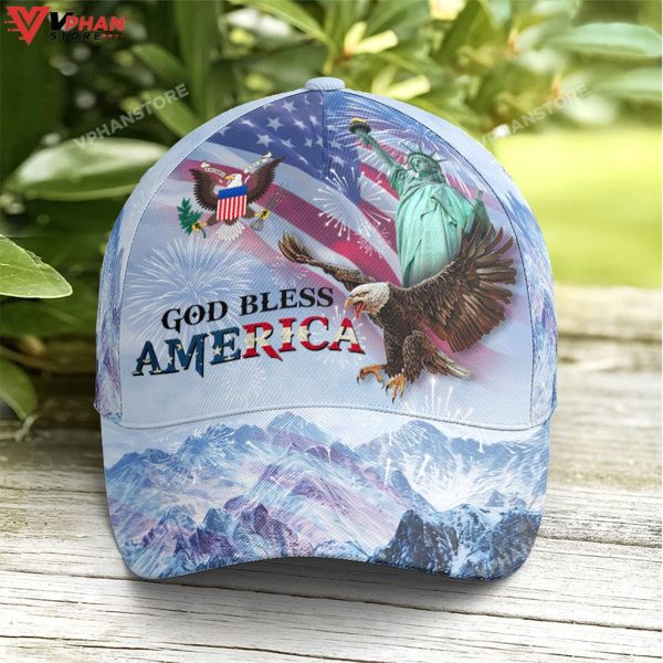 Baseball Cap For Eagle And US Flag Lovers