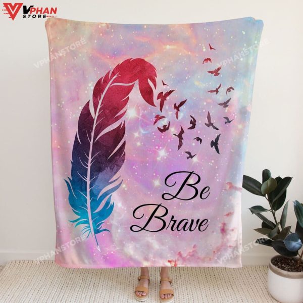 Be Brave Christian Gift Ideas Bible Verse Blanket