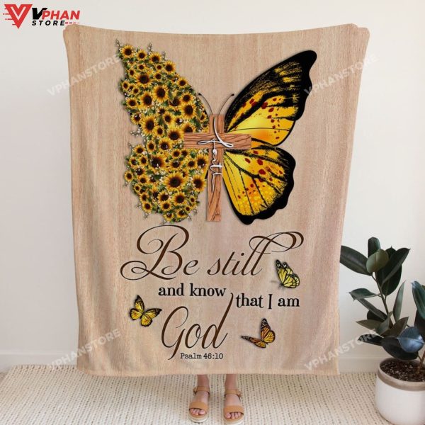 Be Still And Know That I Am God 4610 Christian Gift Ideas Jesus Blanket