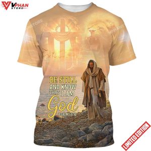 Be Still And Know That I Am God Jesus 3d All Over Print Shirt 1