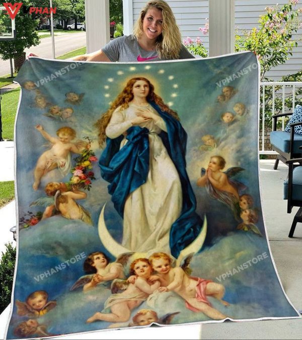 Blanket Of Virgin Mary Christian Gift Ideas Ciaocustom Virgin Mary Blanket