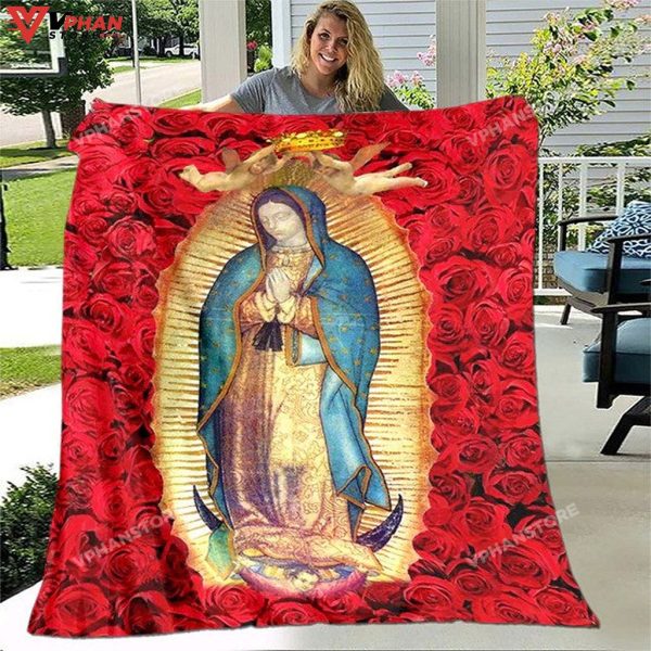 Blanket Of Virgin Mary Gift Ideas For Christians Religious Scripture Blanket
