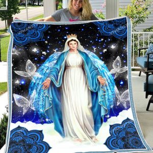 Blanket Of Virgin Mary Religious Gift Ideas Bible Verse Blanket 1