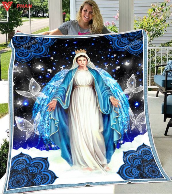 Blanket Of Virgin Mary Religious Gift Ideas Bible Verse Blanket