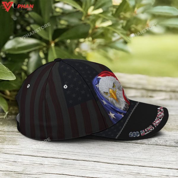Bless America Eagle With Flag Cap