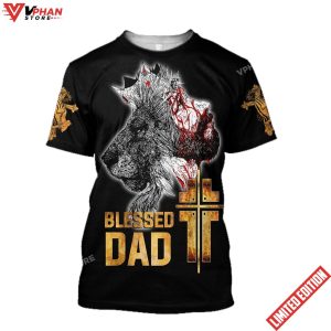 Blessed Dad Jesus Christian 3d Shirt 1