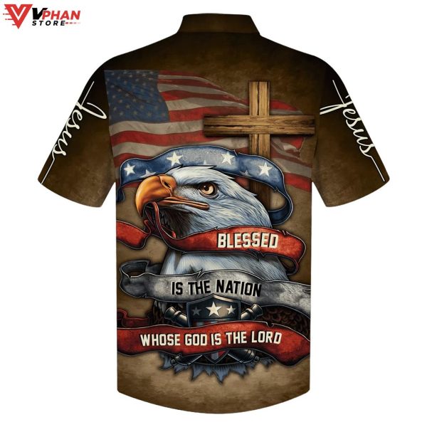 Blessed Is The Nation Whose God Is The Lord Christian Gifts Hawaiian Shirt