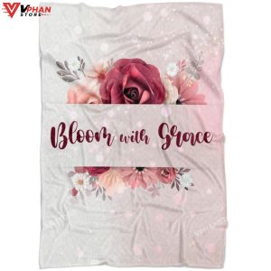Bloom With Grace Christian Gift Ideas Jesus Blanket 1