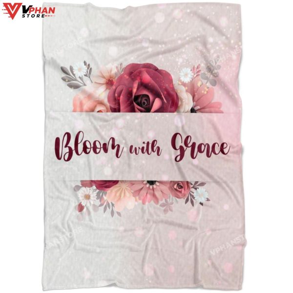 Bloom With Grace Christian Gift Ideas Jesus Blanket