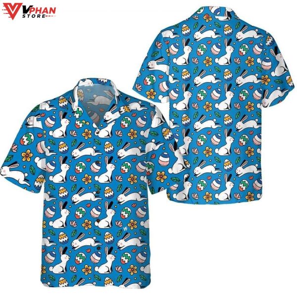 Bunny Egg Easter Hawaiian Shirt Christian Gift Ideas