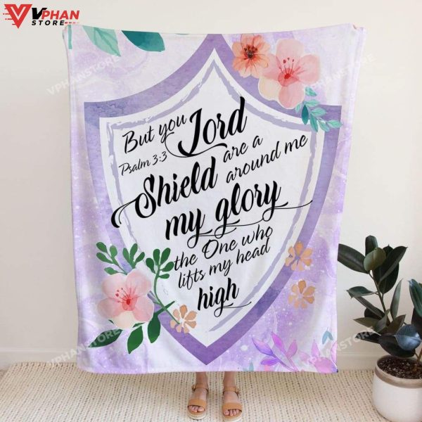 But You Lord Are A Shield Around Me Christian Gift Ideas Jesus Blanket
