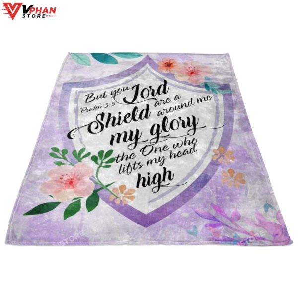 But You Lord Are A Shield Around Me Christian Gift Ideas Jesus Blanket