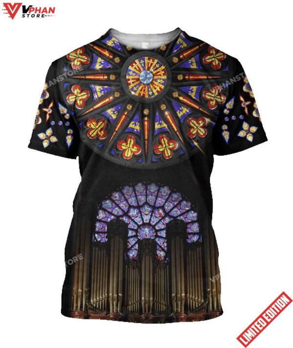 Cathedrals Stained Glass Windows Christian Shirt