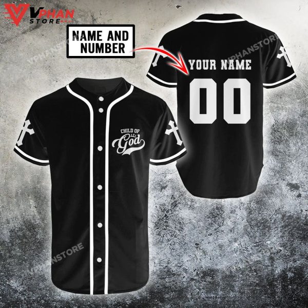 Child Of God Custom Christian Easter Gifts Christian Baseball Jersey