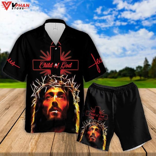 Child Of God Jesus Christian Gift Ideas Religious Hawaiian Shirts