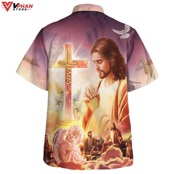 Christ With His Disciples Gift Ideas Jesus Pray Hawaiian Shirt