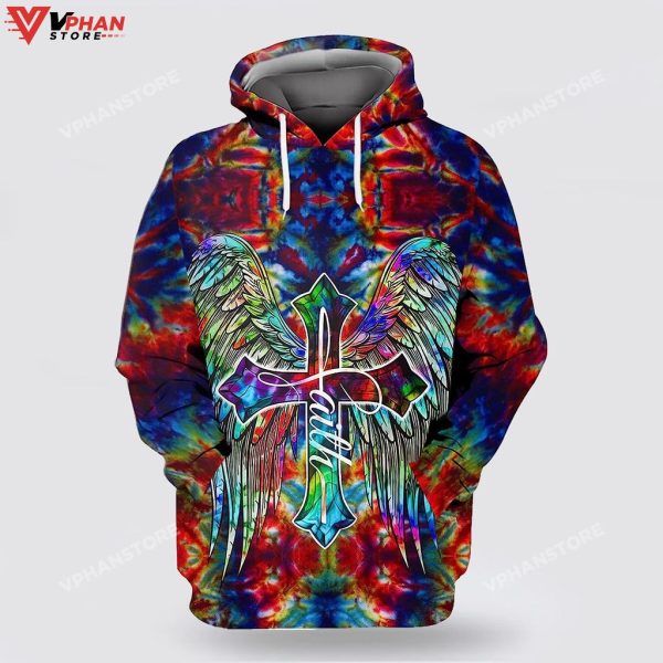 Christian Faith Of Jesus Cross Red 3d Hoodies For Women Men