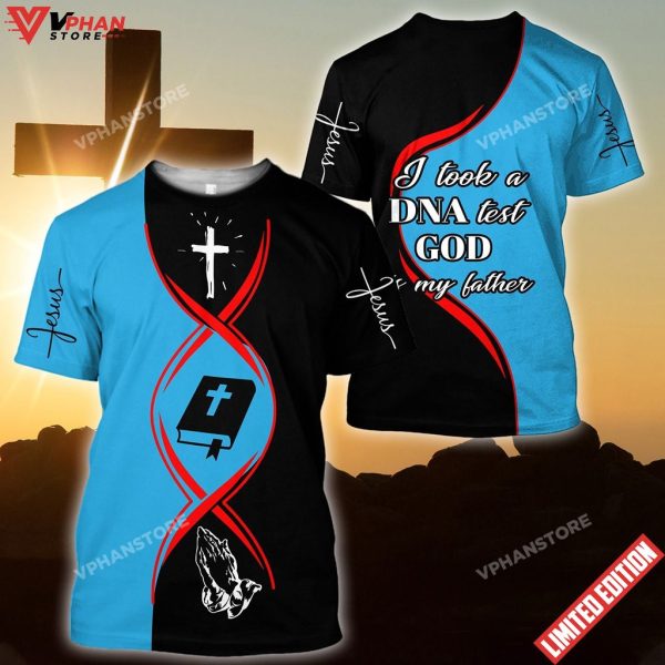 Christian Jesus Dna Test Blue And Black Color Jesus Unisex Shirt