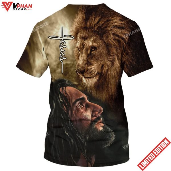 Christian Jesus Lion 3D All Over Printed Shirt