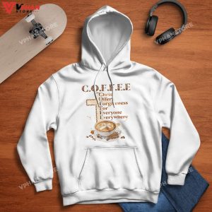 Coffee Christ Offers Forgiveness Christian Easter Gifts Religious Hoodie 1