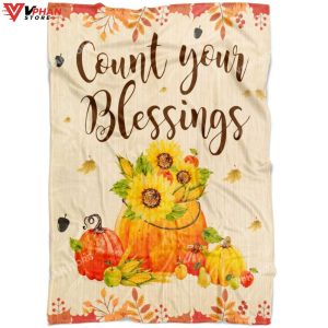 Count Your Blessings Gift Ideas For Christians Bible Verse Blanket 1