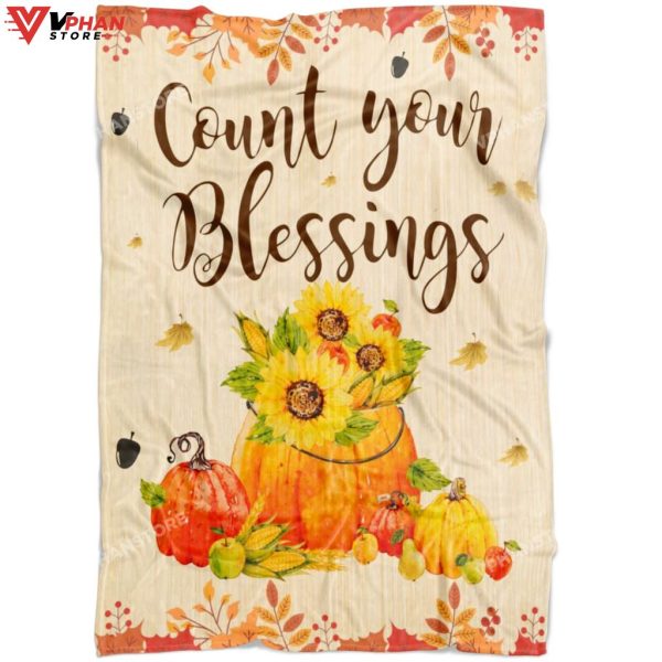Count Your Blessings Christians Gift Ideas Bible Verse Blanket