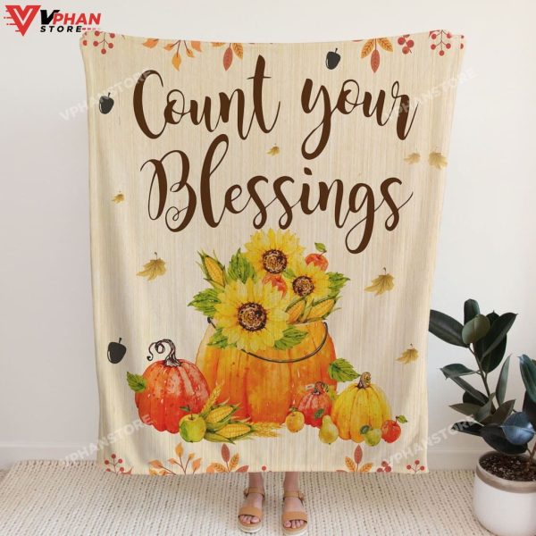 Count Your Blessings Christians Gift Ideas Bible Verse Blanket