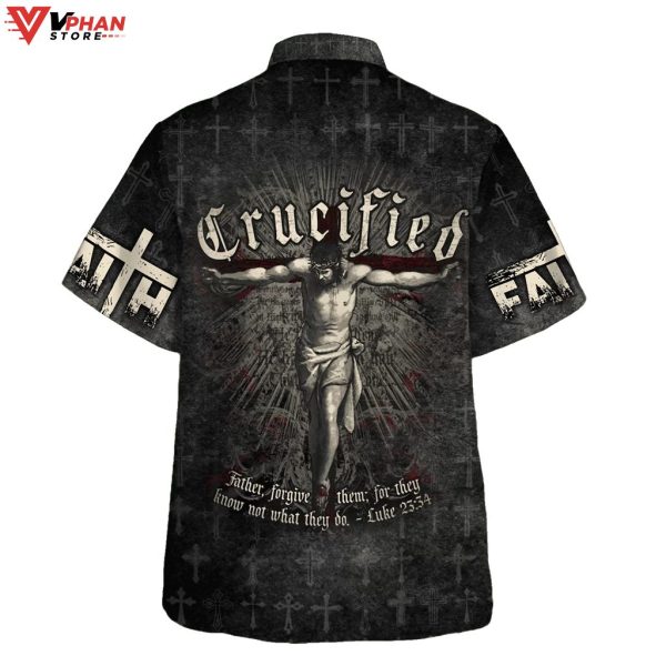 Crucified Crucifixion Of Jesus Christian Gifts Hawaiian Aloha Shirt