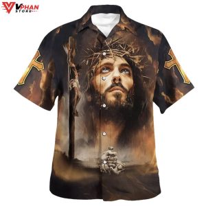 Crucifixion Of Jesus Christian Gift Ideas Hawaiian Summer Shirt 1