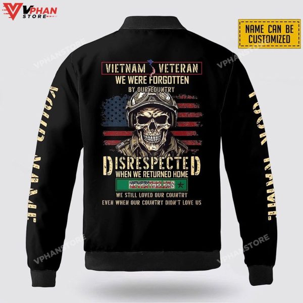 Custom Vietnam Veteran We Were Forgotten Bomber Jacket