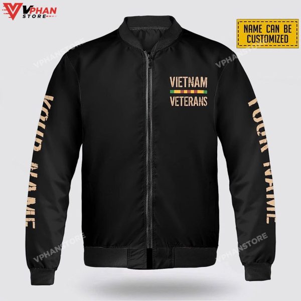 Custom Name Vietnam Veterans Bomber Jacket